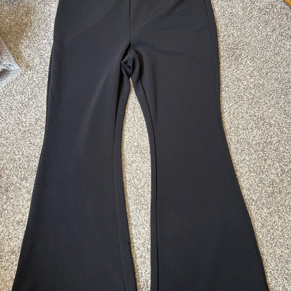 SHEIN Black Flared Pants